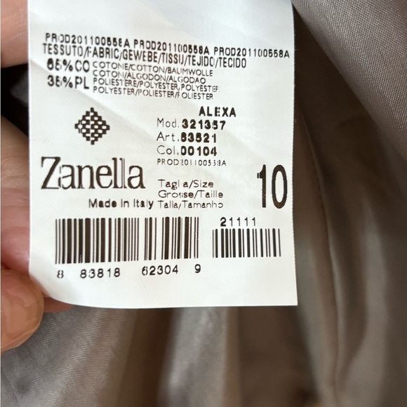 Zanella Cream and Red Patterned Blazer - Picture 6 of 6